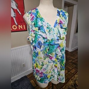 Eric Signature Colorful Ruffle Top Large